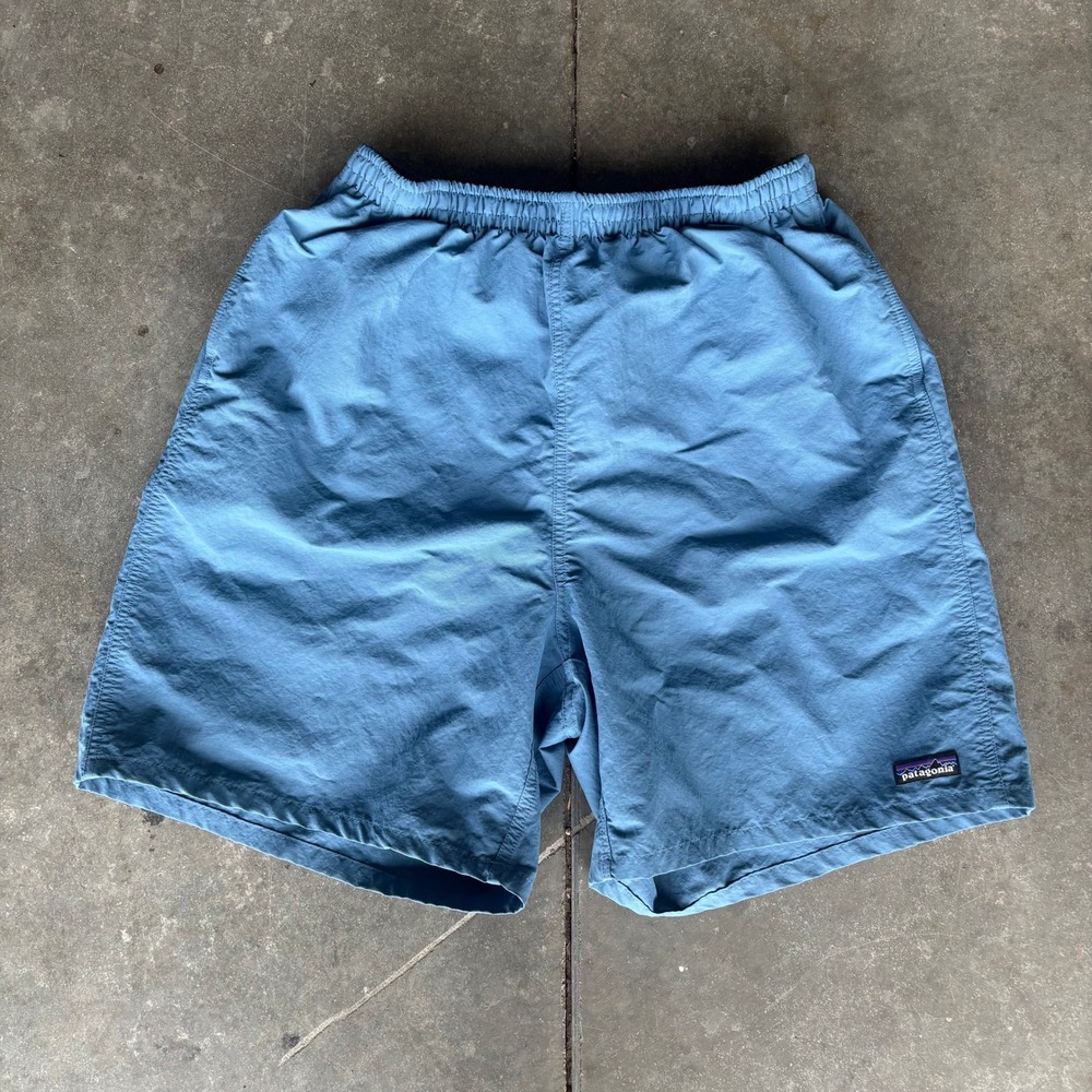 Patagonia Baggies Longs Women's Medium Still Blue Outdoor Hiking Summer Comfort